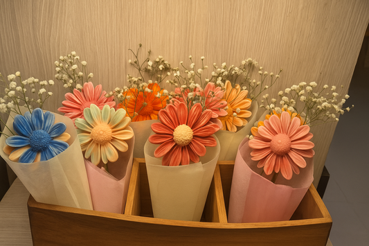 Handmade Flower Candle Bouquets